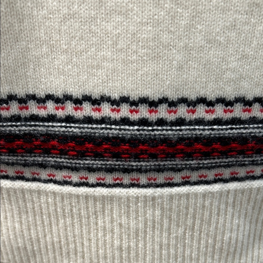 Ralph Lauren Cream and Black Patterned Sweater - Picture 5 of 5
